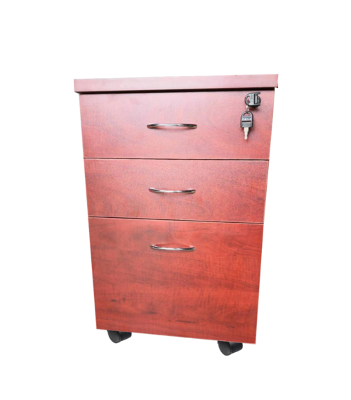 Cajonera de Melamina 3 cajones y llave