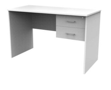 Escritorio 2 cajones blanco