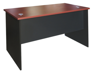 Escritorio recto cerezo con negro